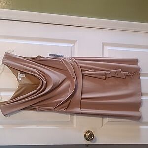 Beige Sleeveless Dress